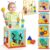 TOP Bright Wooden Shape Sorter Activity Cube Toy for 1 Year Old Baby – 1st Birthday Gift for Girls Boys 12 Months +