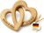 Liebtastisch Personalised Wooden Hearts – Engraved with Name & Date – Romantic Gift for Wedding, Anniversary, Engagement, Valentine’s Day & Anniversary – Natural & Handmade