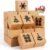 JOYIN 24 Pieces 3 Size Cardboard Bakery Biscuit Boxes: 4″ x 4″ x 2.5″ Car Popup for Christmas Cupcakes, Cookies, Brownies, Donuts, Truffle Gift