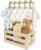 Baby Basket Gift with Handle Wooden Baby Shower Cabinet 41 x 30 x 20 cm Multi-Purpose Baby Storage Box Baby Basket Newborn for Birthdays Baby Showers Christmas New Parents