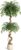 Litake Artificial Ficus Tree 150 cm Large Green Birch Fig in White Pot Artificial Plants for Indoor Home Office Garden Modern Decoration Housewarming Gift
