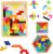 Montessori Toy from 4 Years, 3-in-1 Tangram Wooden Puzzle Children