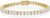 Diamond Treats Gold tennis bracelets for women and girls, golden bracelet with sparkling 4 mm cubic zirconia stones, bracelet made of gold-plated 925 sterling silver