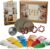 13-Piece Creative Set Melting Granules – Colourful Plastic Beads & Moulds for Window Pictures and Mobiles, Luminous Window Pictures & Artworks – Includes Shapes & Instructions (English language not guaranteed), Made in Germany