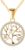 Damen 925 Sterling Silber Halskette Baum des Lebens Muster Cubic Zirkonia Anhänger Halskette