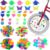 Pack of 204 Colourful Bicycle Spoke Beads, Children’s Bicycle Spoke Beads, Spoke Clicker Bicycle Spoke Clips, Bicycle Beads, Bicycle Spokes Decoration, Children’s Bicycle Spoke Decoration for Girls and Boys