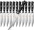 Steak Knife Set 12 Pieces Serrated Edge for Professional Catering