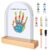 TOGOU2S Handprint Set Family with Space for 4, Baby Handprint and Footprint Set, Finger Paints Children Non-Toxic, Mother’s Day Gift, Father’s Day Gift, Decoration for Baby and Toddler Room