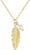 BONNYBIRD® BonnyFeather Women’s Premium Necklace with Feather Pendant Made of Stainless Steel in Silver, Gold and Rose Gold, 100% Waterproof and Skin-Friendly