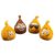 Wurstbaron Salami Emoji Set of 4 Salami Linen Laughing Faces and Monkey 4 x 210 g