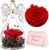 Yamonic Eternal Rose Angel Gifts for Women, Eternal Rose in Glass Birthday Gift for Women, Angel Figure Gifts for Mum, Guardian Angel Gift Christmas, Grandma Gift, Mother’s Day Gifts