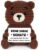 CheriGift Partner Gifts, Positive Hand Crocheted Bear Figures, I Love You Gifts, Christmas, Anniversary Gift for Him Her, Wedding Anniversary Gifts for Men Women