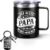 Gift for Dad, Thermal Mug 350 ml with Handle and Lucky Charm Birthday Gift, Coffee Mug, Thermal Insulated Mug, Gift for Men, Dad, Father, Father’s Day, Birthday, Black
