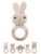 wunderwunsch Grasping Toy, Baby Rattle, Teething Ring Baby Personalised