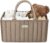Blissful Diary Nappy Caddy Organiser, Baby Diaper Caddy for Nappy Station, Stylish Storage Basket for Newborn Essentials, Baby Shower Gifts for Girl or Boy, Mocha Brown