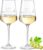 Villa Rosa Lotta – Leonardo Wine Glass Set of 2 with Engraving – Wedding Gifts for Bride and Groom, Personalised Gift for Wedding, Engagement, Anniversary with Name and Date, Initials