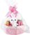 Geburtstags-Präsentkörbe – Geschenkkorb, Geschenkkörbe für Geschenke, leer, 30 × 12 cm, Geschenkkorb, Baumwollkörbe für Geschenke mit Geschenktüte und Schleife für Babyparty, Hochzeit, Geburtstag, Aufbewahrung, Ostern (Rosa)