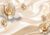 Non-Woven Photo Wallpaper Wall Pictures 3D Gold Decoration Rose Wallpaper 1520 (200 (W) x 140 (H) cm)