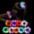 Piucrty LED Hair Bobbles Girls Luminous Hair Accessories 9 Pieces Light Bracelets Party Bag Children’s Birthday Girls Give Aways Satin Hair Band Bracelet Neon Pyjamas Party Decoration Accessory Women