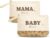 Pack of 2 Mum Gift with Zip – For Expecting Mums – Mama Kram Baby Kram – Birth or Baby Shower Gift – Changing Bag for Baby, Polka Dot, targbar