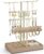 VLANDO Jewellery Stand 4 Tier PU Leather Jewellery Storage Room Decoration