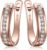 JewelryPalace Hoop Earrings Silver Women’s Earrings, 925 Sterling Silver Hoop Earrings with AAA Zirconia, Small Sleeping Hoops, Huggie Hoop Earrings, Sterling Silver Jewellery Set, Rose Gold