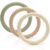 CAJA Teething Ring Baby Set of 3 Teething Aid Teething Toy and Baby Toy