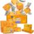 Surprise Gift Box Explodierende Geschenkbox Geburtstag Happy Birthday Pop Up Mystery Box Pop-Up Überraschungsbox-Geschenkbox Explosion Geschenk-Boxs mit Geschenktüte, (Gelb, 12 Springende Fächer)
