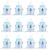 12 Plastic Bottles for Filling for Baby Party & Gender Reveal Decoration