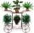 FullBerg 2-Tier Metal Flower Shelf for Plants and Hanging Basket, Four Wheel Drive Flower Stand for Indoor Balcony, Living Room, Plant Stairs, Flower Stairs, Garden Shelf, Outdoor Decoration, Antique Bronze