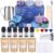 Supersun Candle Making Accessories, DIY Scented Candle Gift Set with 50 Candle Wicks, 400 g Beeswax, 9 Cans, Candle Pouring Pot, 2 Wick Holders, Wick Stickers and Mixing Spoons