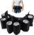 tonyg-p Beer Belt Beer Holder Portable Drinker Beer Soda Can Belt Holder 6 Drinks for Camping Hiking Outdoor Party (Multi-Colour)
