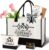 Giftota 50th Birthday Gift Woman – Vintage 1976 Canvas Shopping Bag Tote Cosmetic Bag Set with Greeting Card – 50th Birthday Gift for Mom, Girlfriend, Colleague or Sister