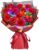 ADDWel Eternal Rose Bouquet with 12 Real Preserved Red Roses Infinity Bouquet with LED Gift for Her Women Girlfriend Mum Wife for Birthday Mother’s Day Anniversary Christmas