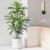 Dracaena Artificial Tree 120 cm Artificial Plants Dracaena Artificial Plants Large with Black Planter Artificial Plants Like Real for Indoor Home Living Room Decoration Bedroom Office (Pack of