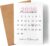 Kiddle-Design Personalised Card for Couples Calendar with Date & Year, Gift for Valentine’s Day, Anniversary – Wedding & Getting to Know Day Anniversary Gift – Valentine’s Day Card