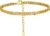 GoldChic Anklet Women’s Gold Anklet for Women Girls 4 mm Wide Classic Curb Chain Anklet Bracelet Zirconia Anklet 22 cm + 5 cm Adjustable Summer Beach Foot Jewellery