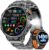 LIGE Men’s Military Smartwatch – 1400 mAh / 1.85 Inch HD Large Touch Screen/Light
