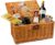 Römer Präsente Mediterranean Variety Gift Set 8 Piece Set Mediterranean Basket + Pizza Pastry Sugo Pasta Olives Terrine + 2 Bottles of Wine