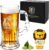 Glass Beer Mug, Birthday Gift for Dad, Gifts for Men, 0.65 L