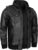 Leatherick Premium Lambskin Leather Jacket for Men – Removable Fleece Hood with 7 Practical Pockets and Front Zip (Black & Brown)