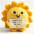 Sunflower Crochet Figure, 1 Piece with Courage Saying, Good Luck Charm, Get Well Soon Gifts, Small Sun Decoration for Women, Girlfriend, Daughter, Mum, Colleague, Exam, Farewell, Birthday, Office
