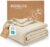 BEDELITE Muslin Blanket 150 x 200 cm for Adults – Soft & Breathable Summer Bedspread as Cuddly Blanket Made of Cotton, Lightweight Throw for Bed, Sofa and Couch as Summer Blanket, Beige 150 x 200 cm
