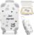 Dumeher Money Gift Wedding Trolley Suitcase Money Case „Just Married“ Wedding Gifts for Bride and Groom Money Gifts Packaging with Gift Box and Money Wedding Card
