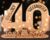 Giftota – 2026 Original 40th Birthday Gift Women & Men – 40th Ruby Wedding – Money Gifts 40 with LED Fairy Lights Stand – Wooden Sign Guest Book – 40th Birthday Decoration – Wedding Gifts