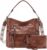 VASCHY Handtasche Damen, Vegan Leder Schultertasche Henkeltasche Groß Crossbody Hobo Bag Umhängetasche Geldbörsen Set