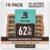Boveda Herb Storage | 2 Way Moisture Control with 62% RH | Size 4 Protects up to 15g Flowers | Prevents Terpenes Loss | Pack of 10