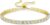 KRKC Women’s Adjustable Tennis Bracelet, 2/3/4/5 mm Width, 316L Stainless Steel White Gold / 14K Yellow Gold, High-Quality Cubic Zirconia Bracelet with Fineness, Gift for Girlfriend and Mother
