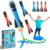 HappyGoLucky Foam Rocket Toy Launcher 4 Pack Outdoor Toys for Kids Boys and Girls