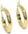 18ct Yellow Gold Half Tube Hoop Earrings 4mm Wide 2.3cm OD 2.10g 18k Gold A Truly Special Gift for Women 18k Gold 18k Gold